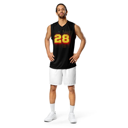 Millenials Recycled unisex basketball jersey black