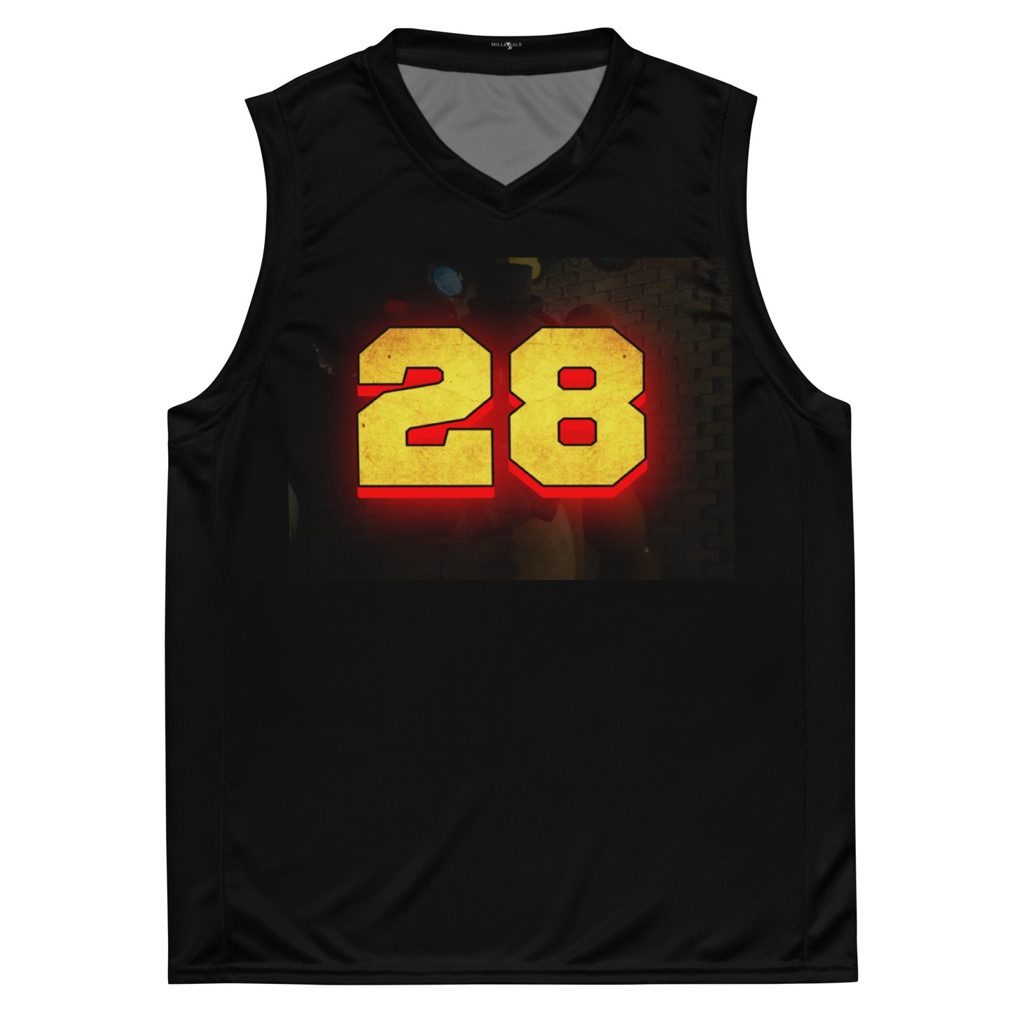 Millenials Recycled unisex basketball jersey black