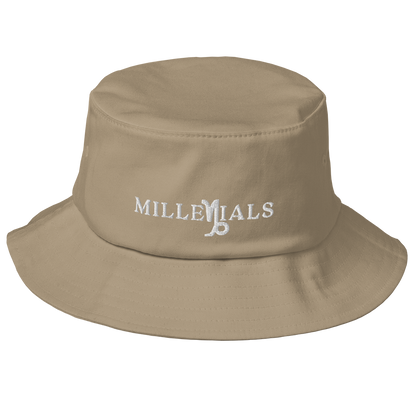 Millenials Bucket Hat White Letters