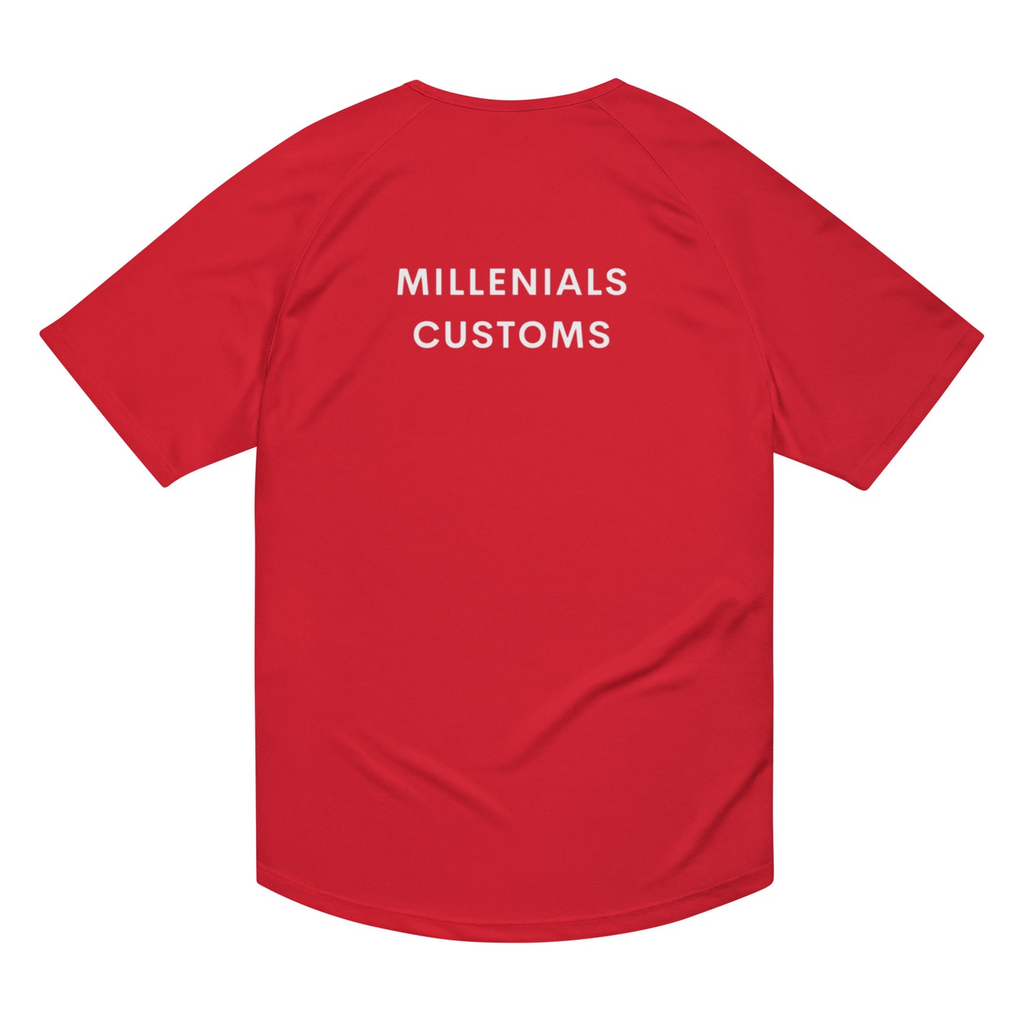 Millenials Unisex Sports T-shirt Red